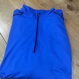 Blue Quarter-Zip Pullover